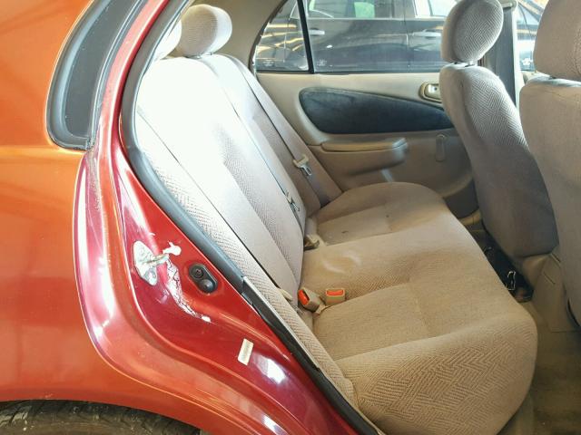 1Y1SK52801Z404122 - 2001 CHEVROLET GEO PRIZM 红色 照片 6