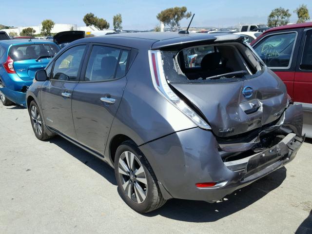 1N4BZ0CP2GC310804 - 2016 NISSAN LEAF SV SILVER photo 3