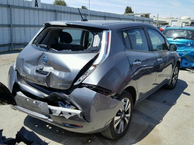 1N4BZ0CP2GC310804 - 2016 NISSAN LEAF SV SILVER photo 4