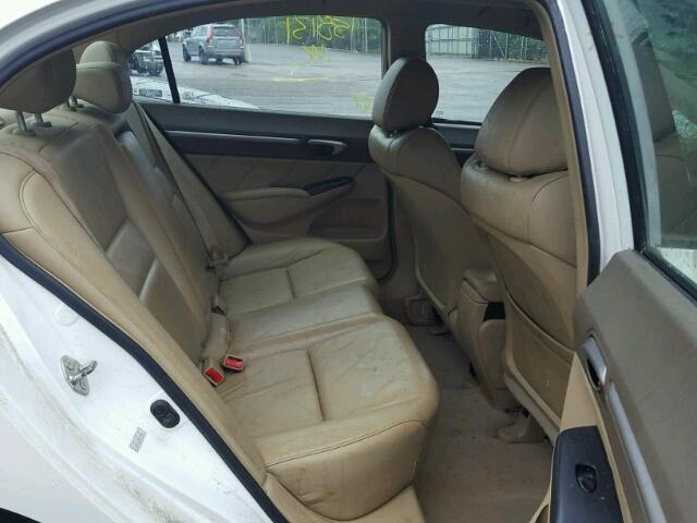1HGFA16958L020856 - 2008 HONDA CIVIC EXL თეთრი ფოტო 6
