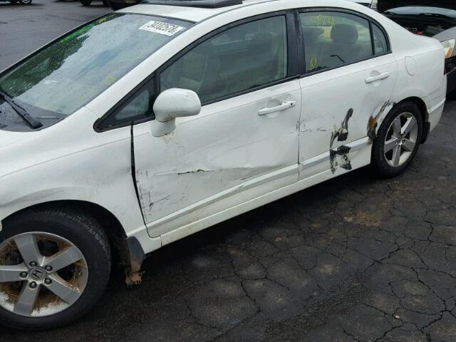 1HGFA16958L020856 - 2008 HONDA CIVIC EXL თეთრი ფოტო 9