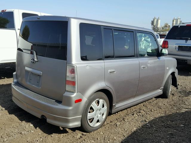JTLKT334064107006 - 2006 TOYOTA SCION XB SILVER photo 4