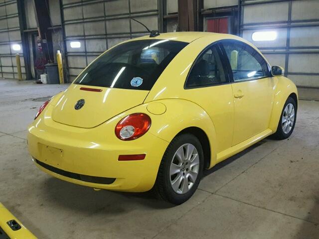 3VWPW31C99M501077 - 2009 VOLKSWAGEN NEW BEETLE 黄色 照片 4