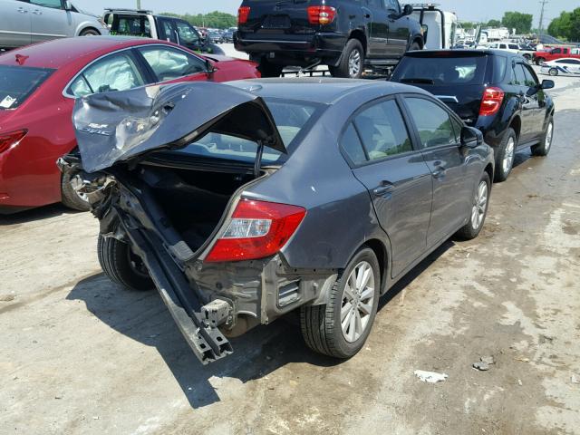 19XFB2F97CE034597 - 2012 HONDA CIVIC EXL გრაფიტი ფოტო 4