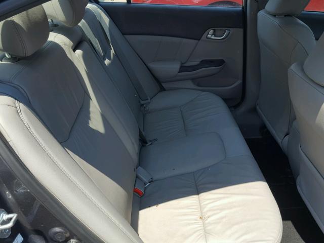 19XFB2F97CE034597 - 2012 HONDA CIVIC EXL გრაფიტი ფოტო 6