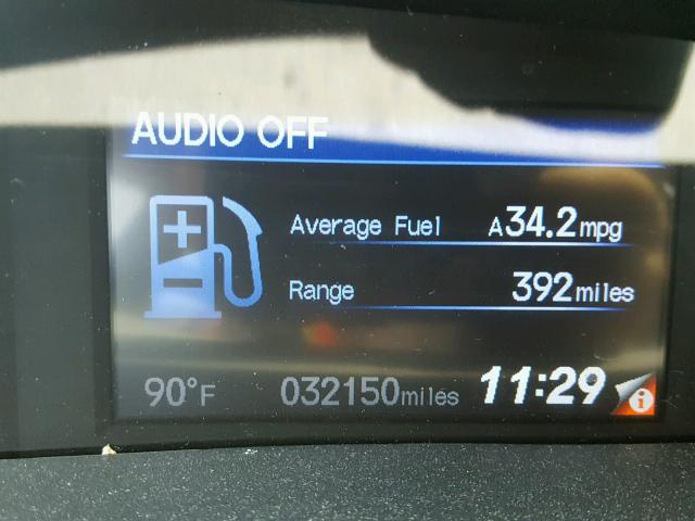 19XFB2F97CE034597 - 2012 HONDA CIVIC EXL გრაფიტი ფოტო 8