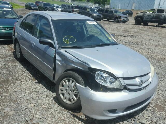 2HGES16625H622637 - 2005 HONDA CIVIC LX SILVER photo 1