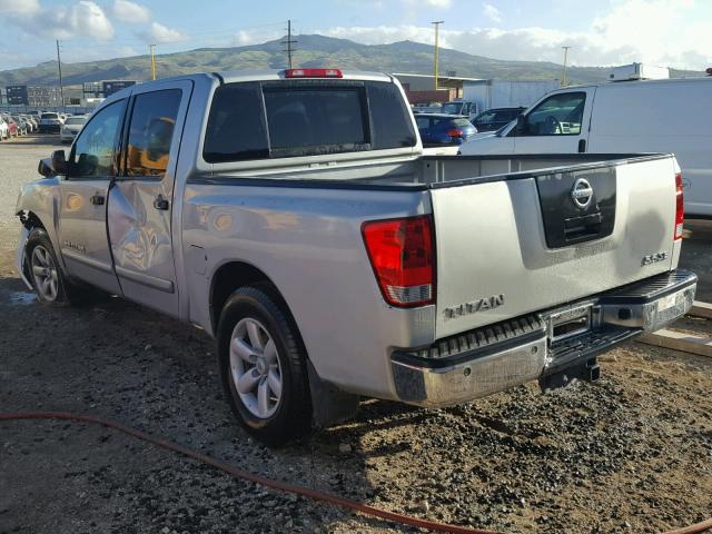 1N6AA0ED6AN307607 - 2010 NISSAN TITAN XE SILVER photo 3