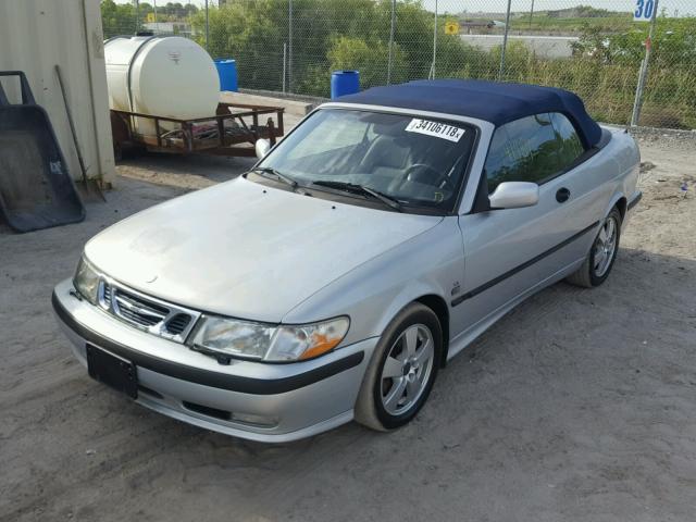 YS3DF78K527006152 - 2002 SAAB 9-3 SE GRAY photo 2