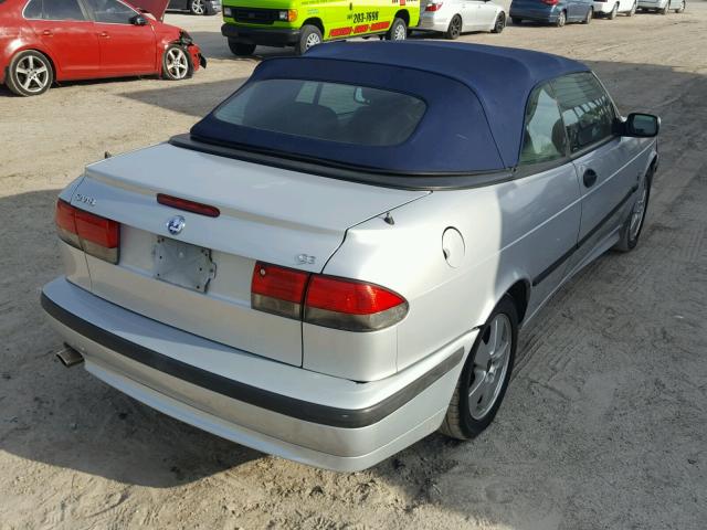 YS3DF78K527006152 - 2002 SAAB 9-3 SE GRAY photo 4