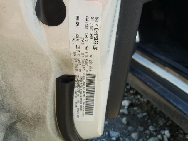 1J8HH48K09C547797 - 2009 JEEP COMMANDER WHITE photo 10