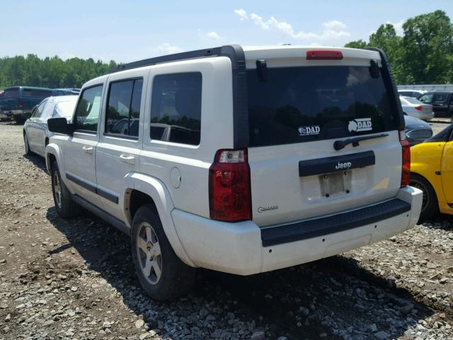 1J8HH48K09C547797 - 2009 JEEP COMMANDER WHITE photo 3