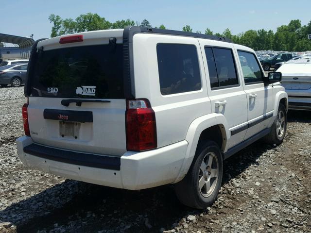 1J8HH48K09C547797 - 2009 JEEP COMMANDER WHITE photo 4