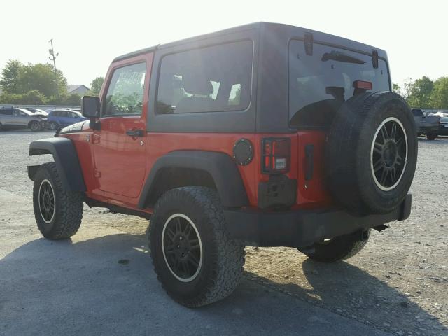 1C4AJWAG1EL321423 - 2014 JEEP WRANGLER S RED photo 3