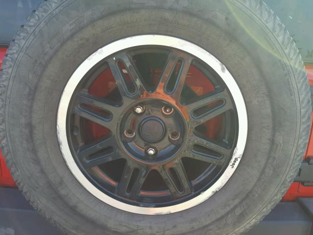 1C4AJWAG1EL321423 - 2014 JEEP WRANGLER S RED photo 9