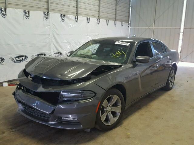 2C3CDXHG2GH214932 - 2016 DODGE CHARGER SX GRAY photo 2