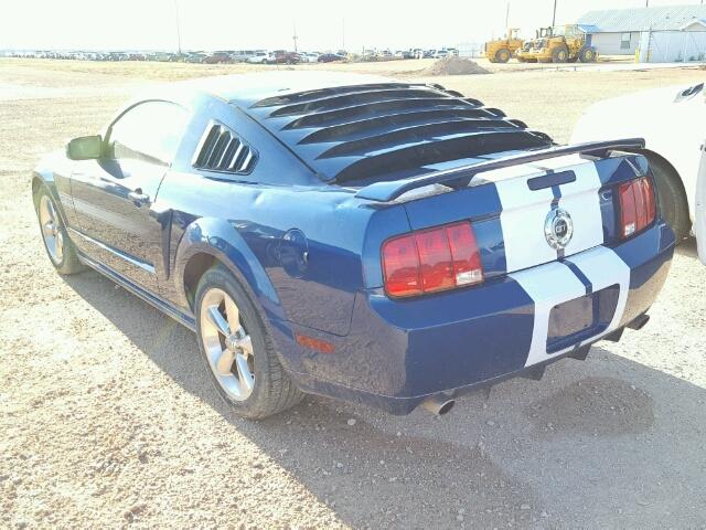 1ZVHT82H895143173 - 2009 FORD MUSTANG GT BLUE photo 3