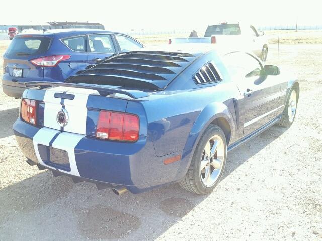 1ZVHT82H895143173 - 2009 FORD MUSTANG GT BLUE photo 4