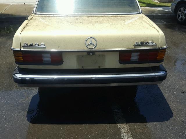 00012312312024093 - 1977 MERCEDES-BENZ 240 D YELLOW photo 9