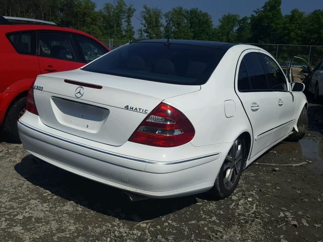 WDBUF83J34X163787 - 2004 MERCEDES-BENZ E 500 4MAT WHITE photo 4