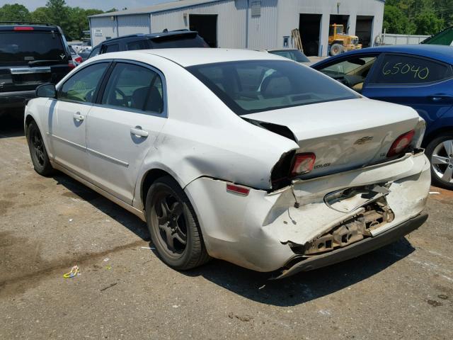 1G1ZG57B294232945 - 2009 CHEVROLET MALIBU LS WHITE photo 3