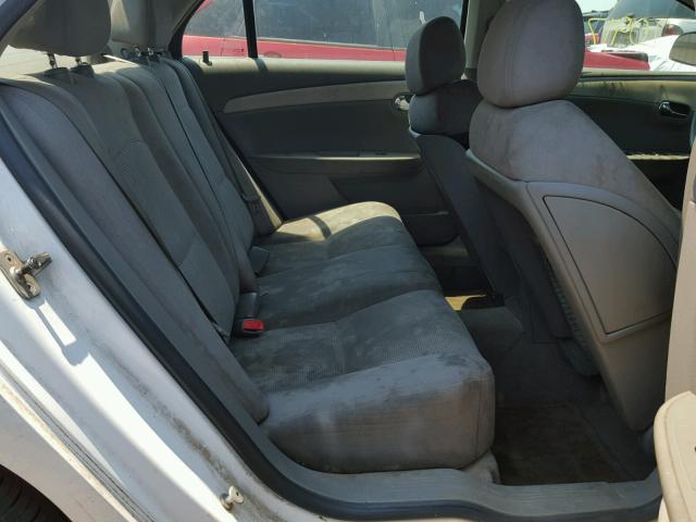 1G1ZG57B294232945 - 2009 CHEVROLET MALIBU LS WHITE photo 6