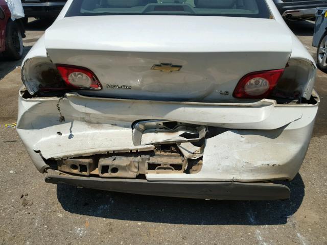 1G1ZG57B294232945 - 2009 CHEVROLET MALIBU LS WHITE photo 9