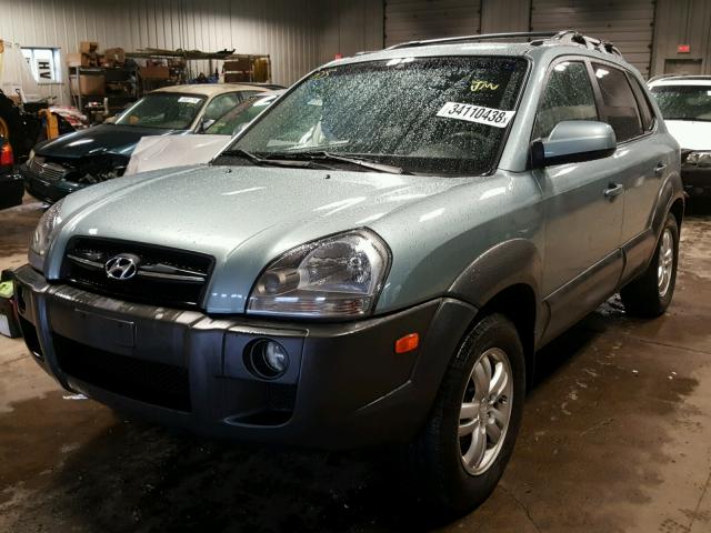 KM8JN12D38U821234 - 2008 HYUNDAI TUCSON SE BLUE photo 2