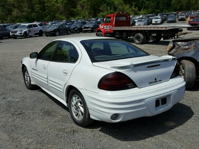 1G2NF52E11M505103 - 2001 PONTIAC GRAND AM S 白色 照片 3