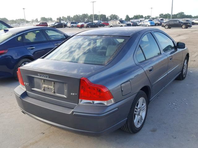 YV1RS592282675751 - 2008 VOLVO S60 2.5T GRAY photo 4