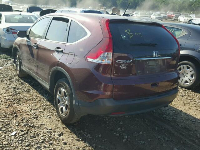 5J6RM3H30EL040106 - 2014 HONDA CR-V MAROON photo 3