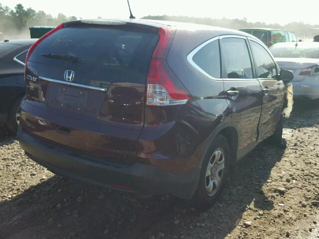 5J6RM3H30EL040106 - 2014 HONDA CR-V MAROON photo 4