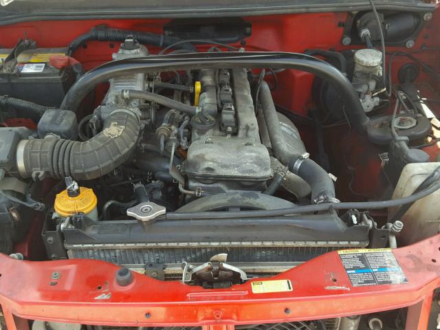 2CNBE13C636949744 - 2003 CHEVROLET TRACKER RED photo 7