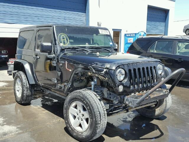 1C4AJWAGXEL127330 - 2014 JEEP WRANGLER S BLACK photo 1