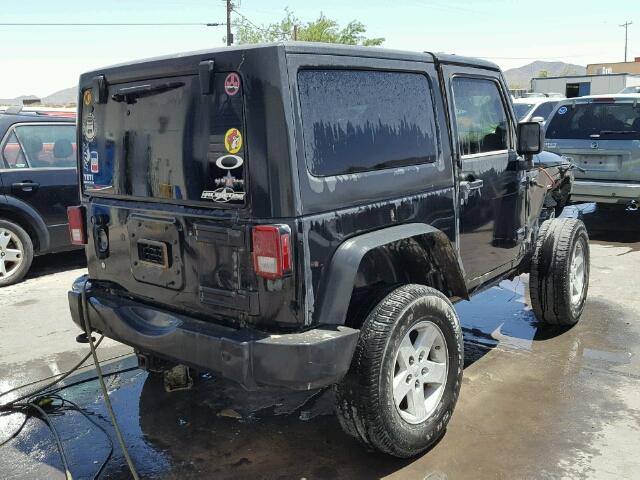 1C4AJWAGXEL127330 - 2014 JEEP WRANGLER S BLACK photo 4