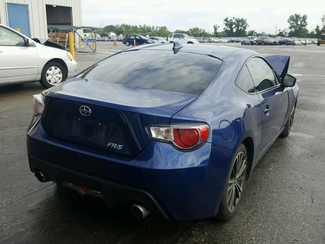 JF1ZNAA12F8700401 - 2015 TOYOTA SCION FR-S ლურჯი ფოტო 4