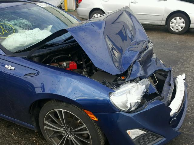 JF1ZNAA12F8700401 - 2015 TOYOTA SCION FR-S ლურჯი ფოტო 9