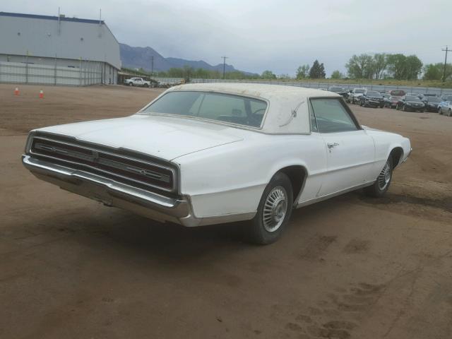 7Y82Z141340 - 1967 FORD T-BIRD WHITE photo 4