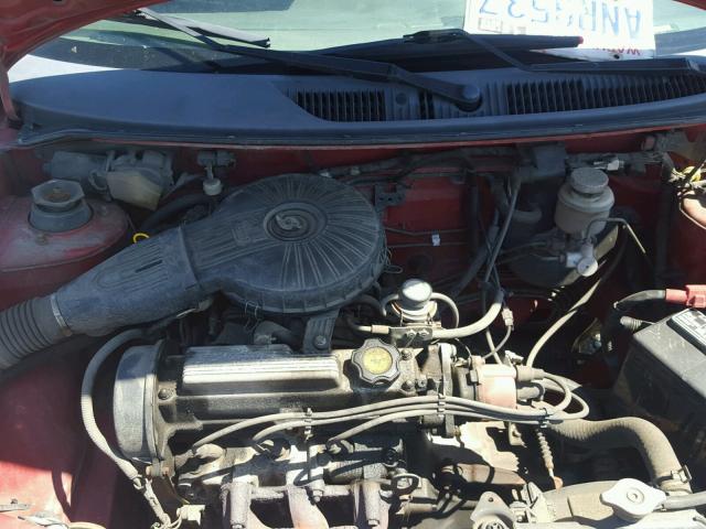 2C1MR2264Y6712757 - 2000 CHEVROLET METRO RED photo 7