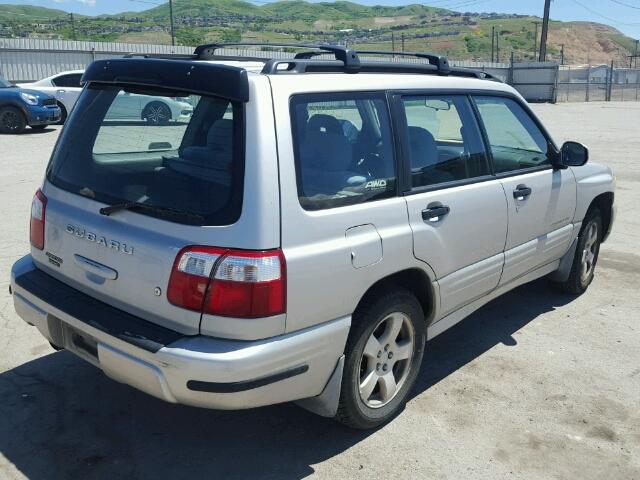 JF1SF65621H744148 - 2001 SUBARU FORESTER S SILVER photo 4