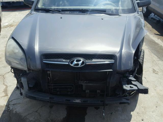 KM8JN12D48U799017 - 2008 HYUNDAI TUCSON SE GRAY photo 7