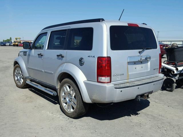 1D4PU5GK4AW116505 - 2010 DODGE NITRO SXT SILVER photo 3