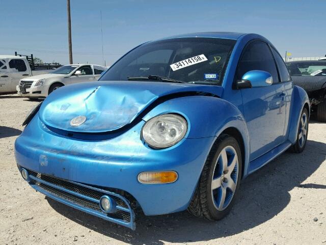 3VWGK31C84M422181 - 2004 VOLKSWAGEN NEW BEETLE 蓝色 照片 2