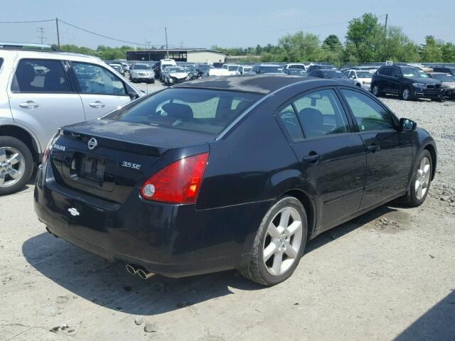 1N4BA41E24C881737 - 2004 NISSAN MAXIMA SE BLACK photo 4