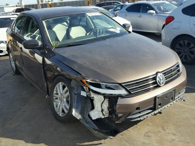 3VW2K7AJ8FM230228 - 2015 VOLKSWAGEN JETTA BASE 棕色 照片 1