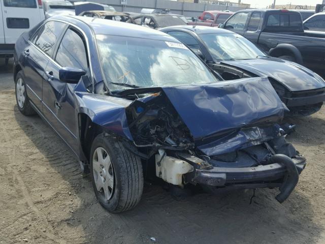 1HGCM56435A042450 - 2005 HONDA ACCORD LX BLUE photo 1