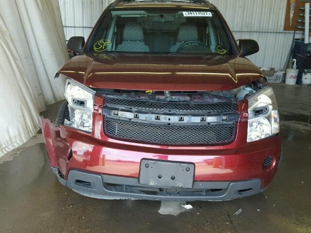 2CNDL13F286051030 - 2008 CHEVROLET EQUINOX LS MAROON photo 10