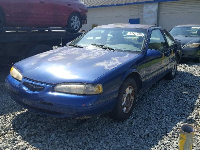 1FALP6243VH171500 - 1997 FORD THUNDERBIR BLUE photo 2