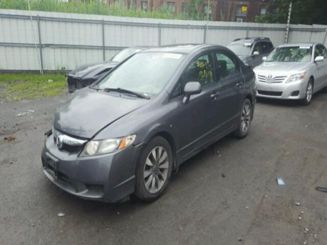 2HGFA16809H328104 - 2009 HONDA CIVIC EX GRAY photo 2