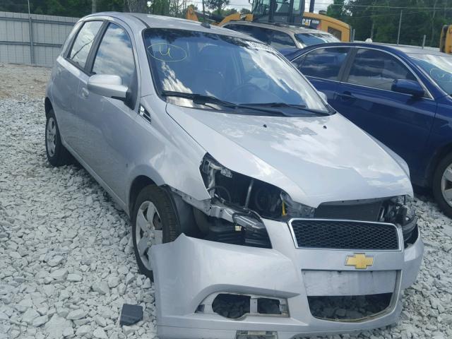 KL1TD66E99B648856 - 2009 CHEVROLET AVEO LS SILVER photo 1